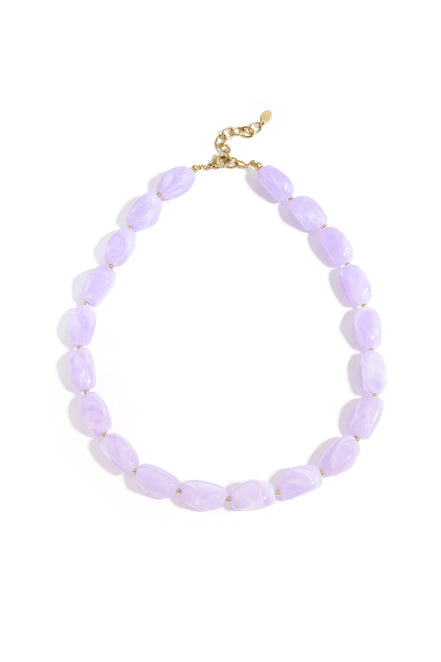 Ketting met organische kralen