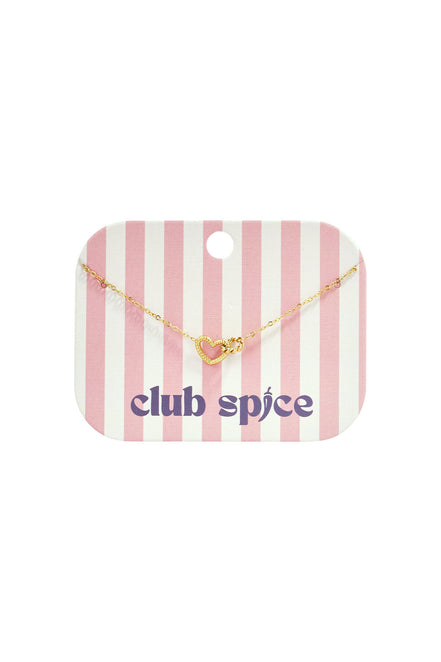 Bracelet with connected heart charm