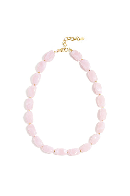 Ketting met organische kralen