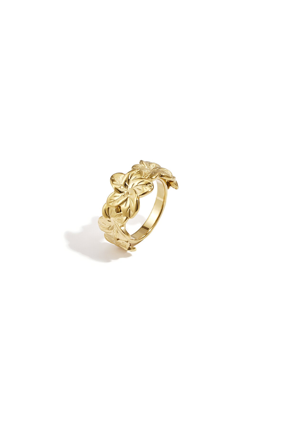 Elegant Gold Minimalist Flower Ring for Daily Wear