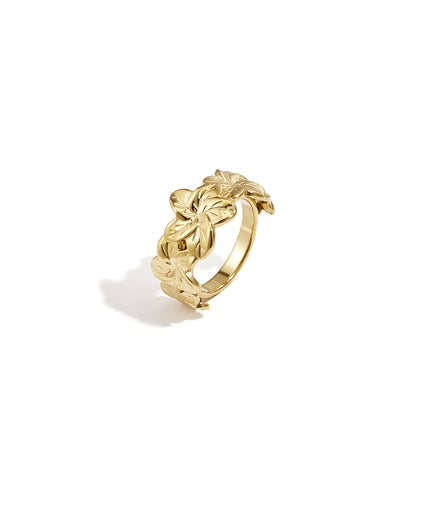 Elegant Gold Minimalist Flower Ring for Daily Wear