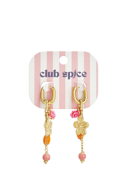 Stainless Steel Beads Earrings Flower Casual Daily Romantic Series Women's jewelry