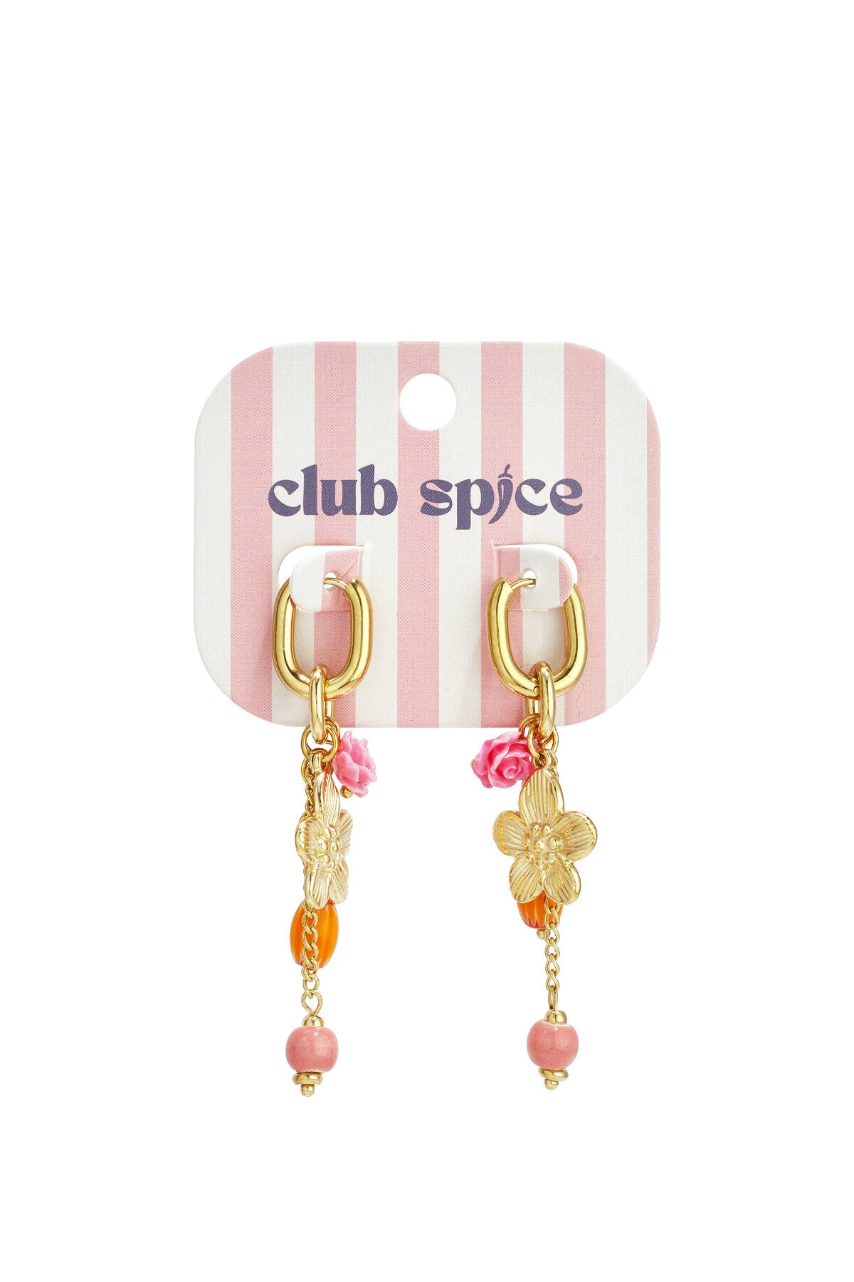 Stainless Steel Beads Earrings Flower Casual Daily Romantic Series Women's jewelry