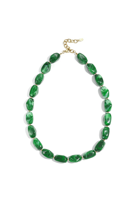 Ketting met organische kralen