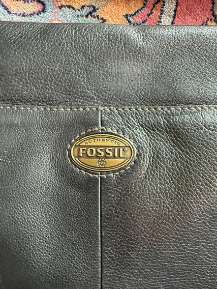 Fossil leren schoudertas