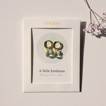 Upcycled oorbellen A little kindness