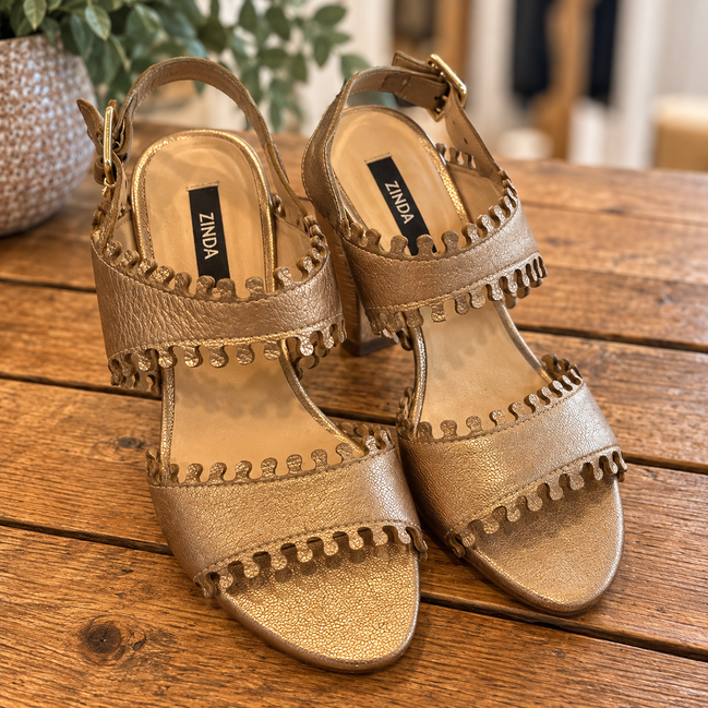 Zinda metallic sandalen maat 37