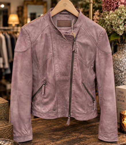 Hugo Boss leren bikerjack – maat 38