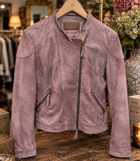 Hugo Boss leren bikerjack – maat 38