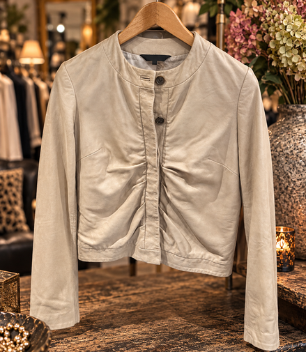 Black Label leren jasje – maat L