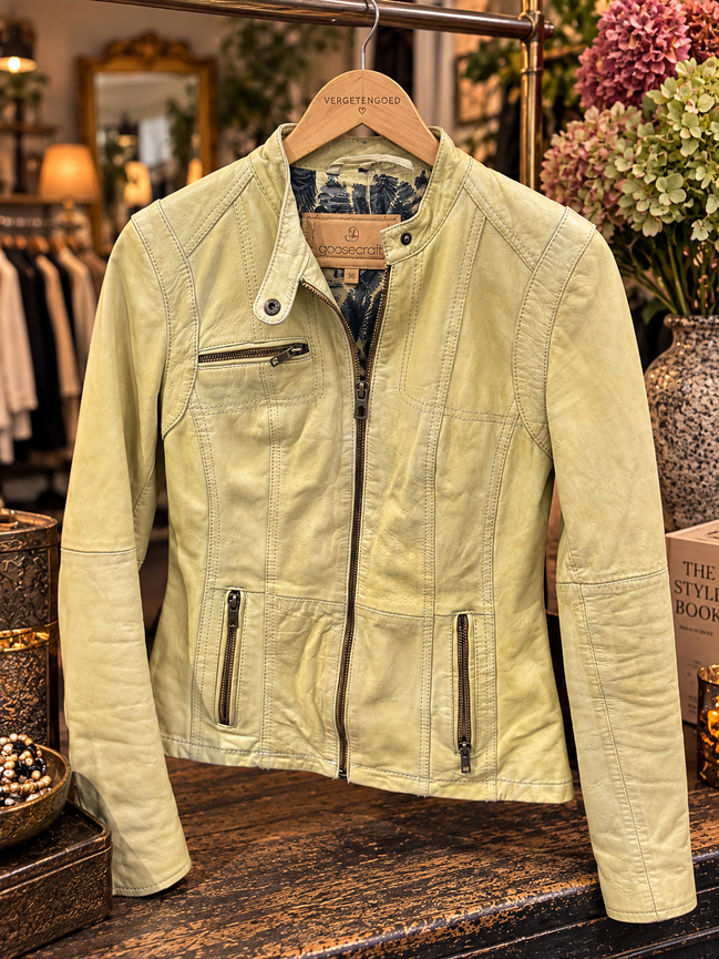 Goosecraft leren jack – maat 36