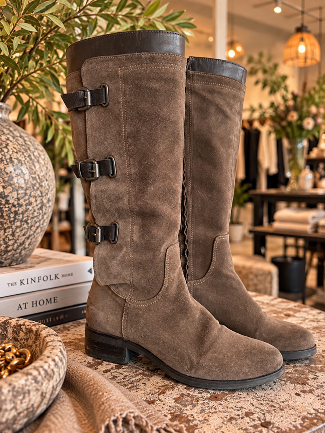 Geox suède laarzen – taupe