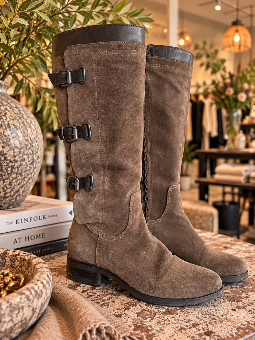 Geox suède laarzen – taupe