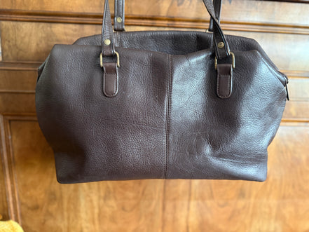 Claudio Ferrici leren shopper – donkerbruin