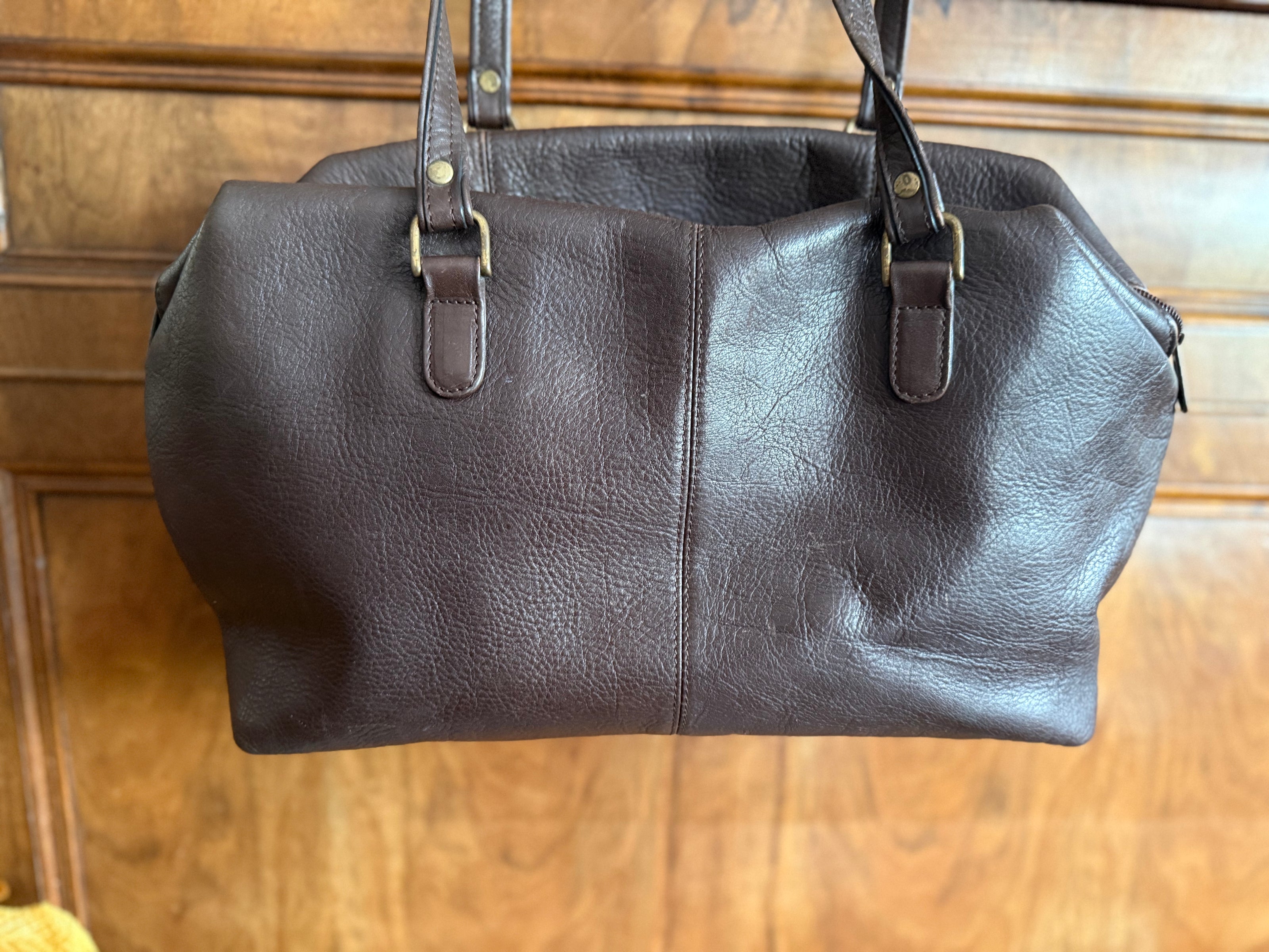Claudio Ferrici leren shopper – donkerbruin