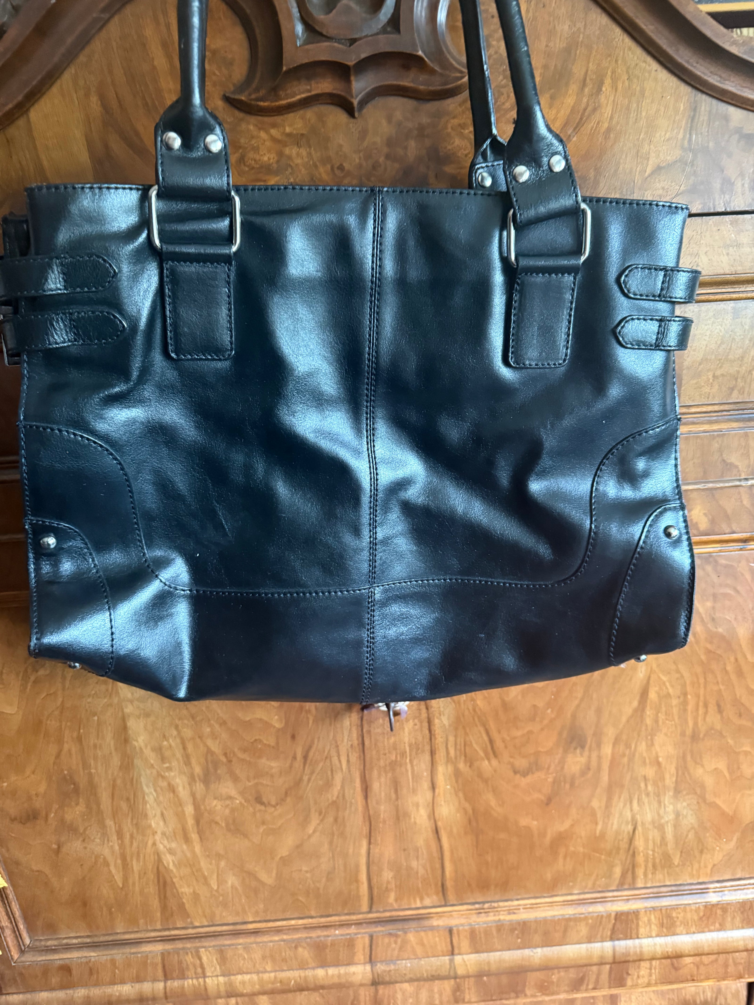 V&D leren tas