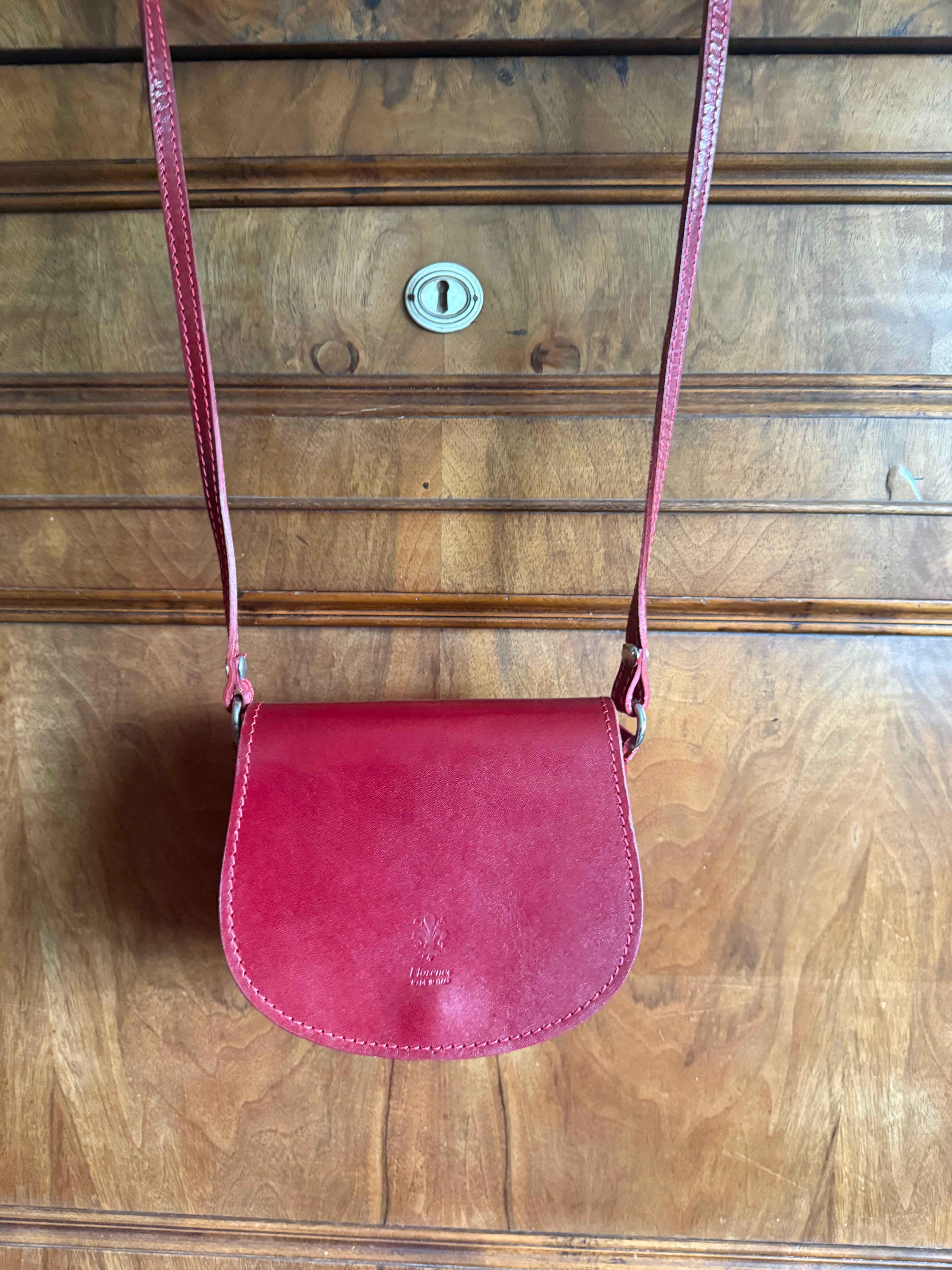 Florence Made in Italy leren crossbodytas