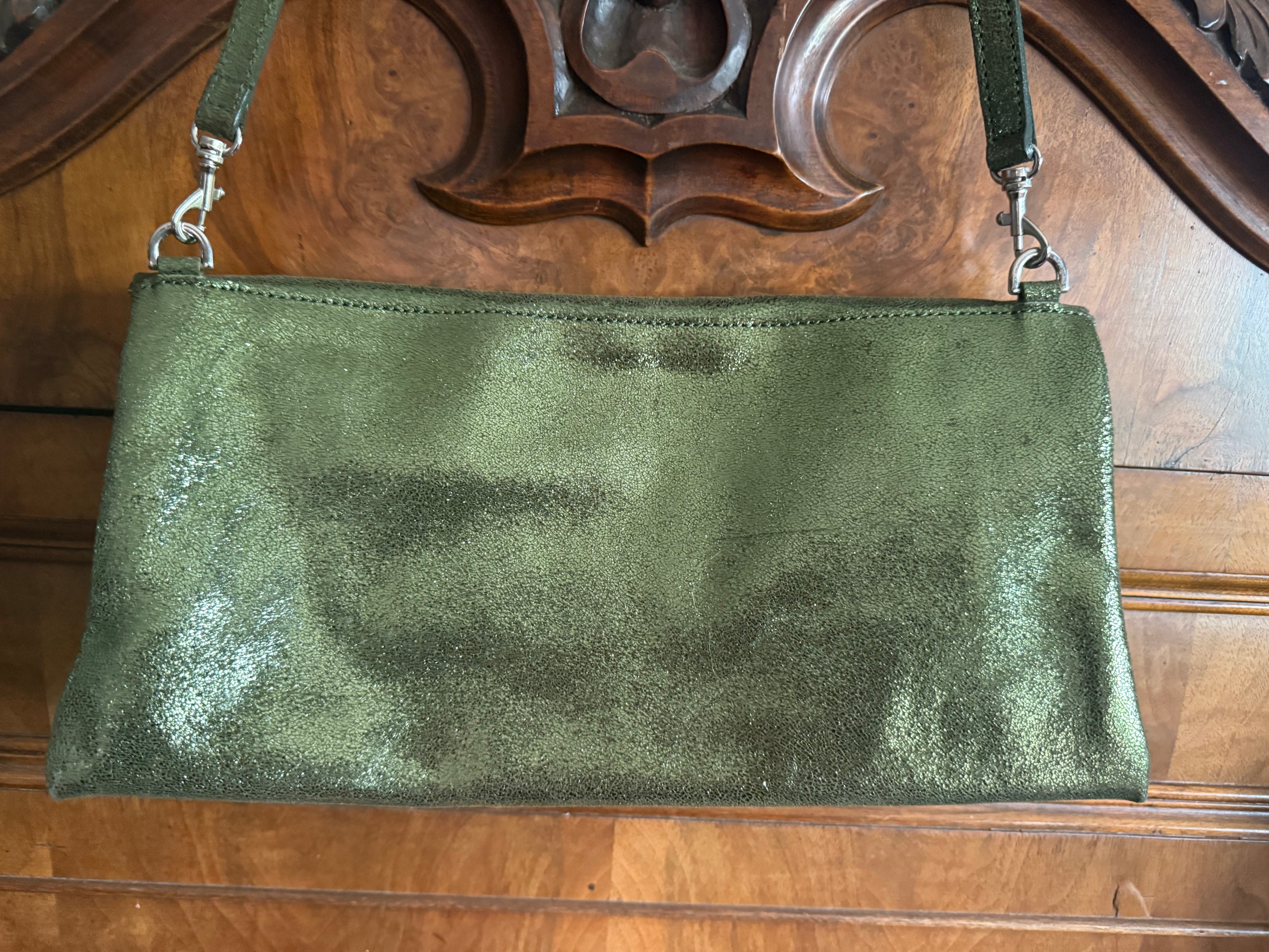 Gianni Chiarini Firenze metallic leren tas