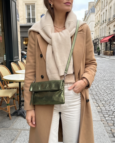 Gianni Chiarini Firenze metallic leren tas