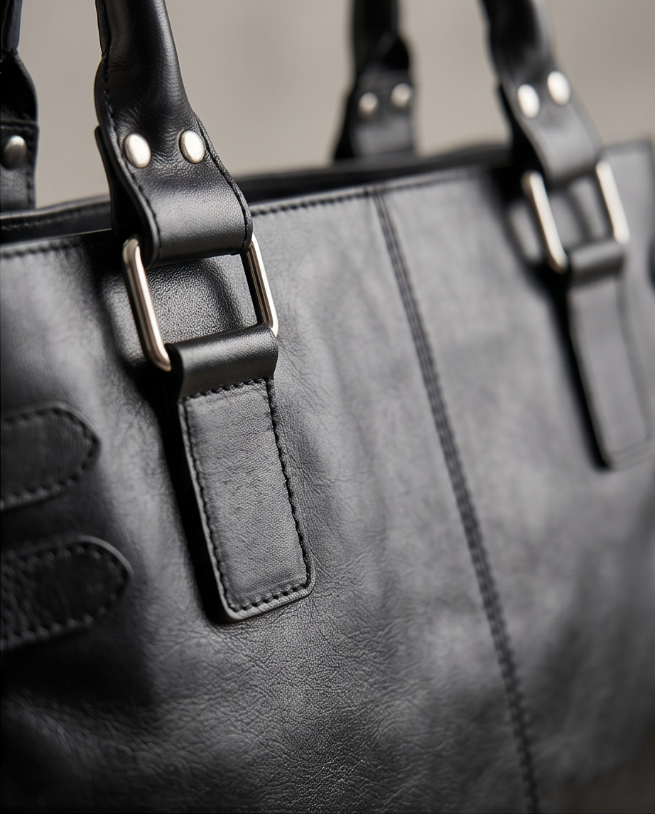 V&D leren tas