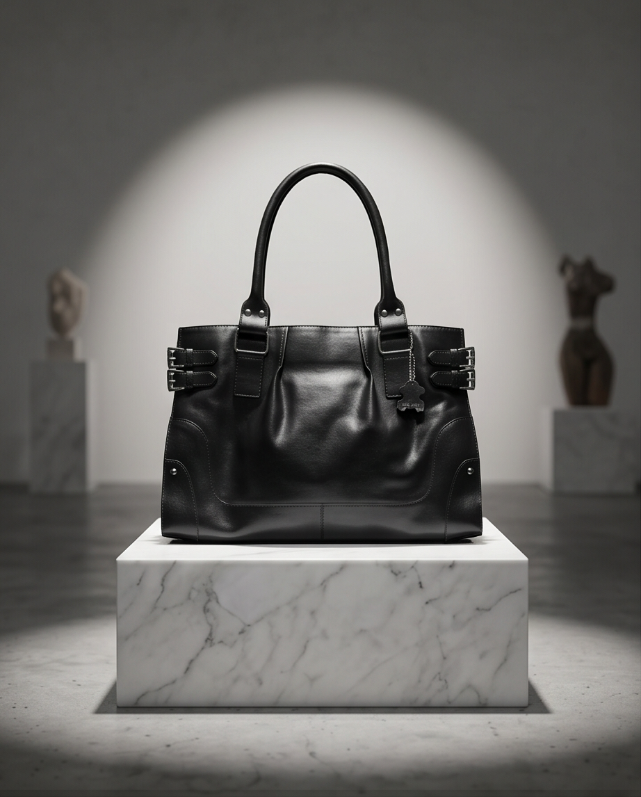 V&D leren tas