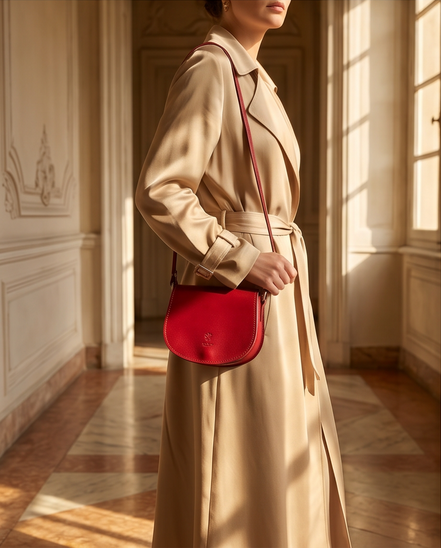 Florence Made in Italy leren crossbodytas
