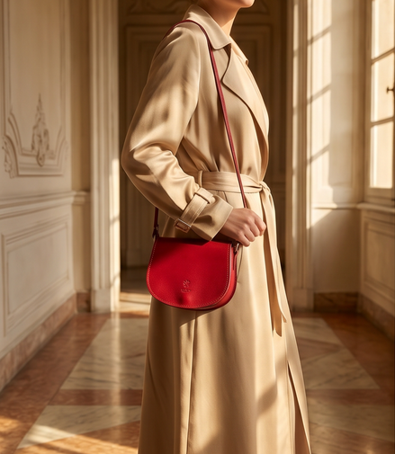 Florence Made in Italy leren crossbodytas