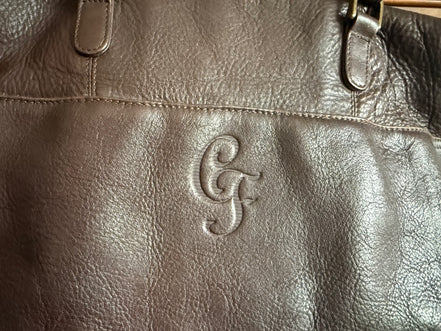 Claudio Ferrici leren shopper – donkerbruin