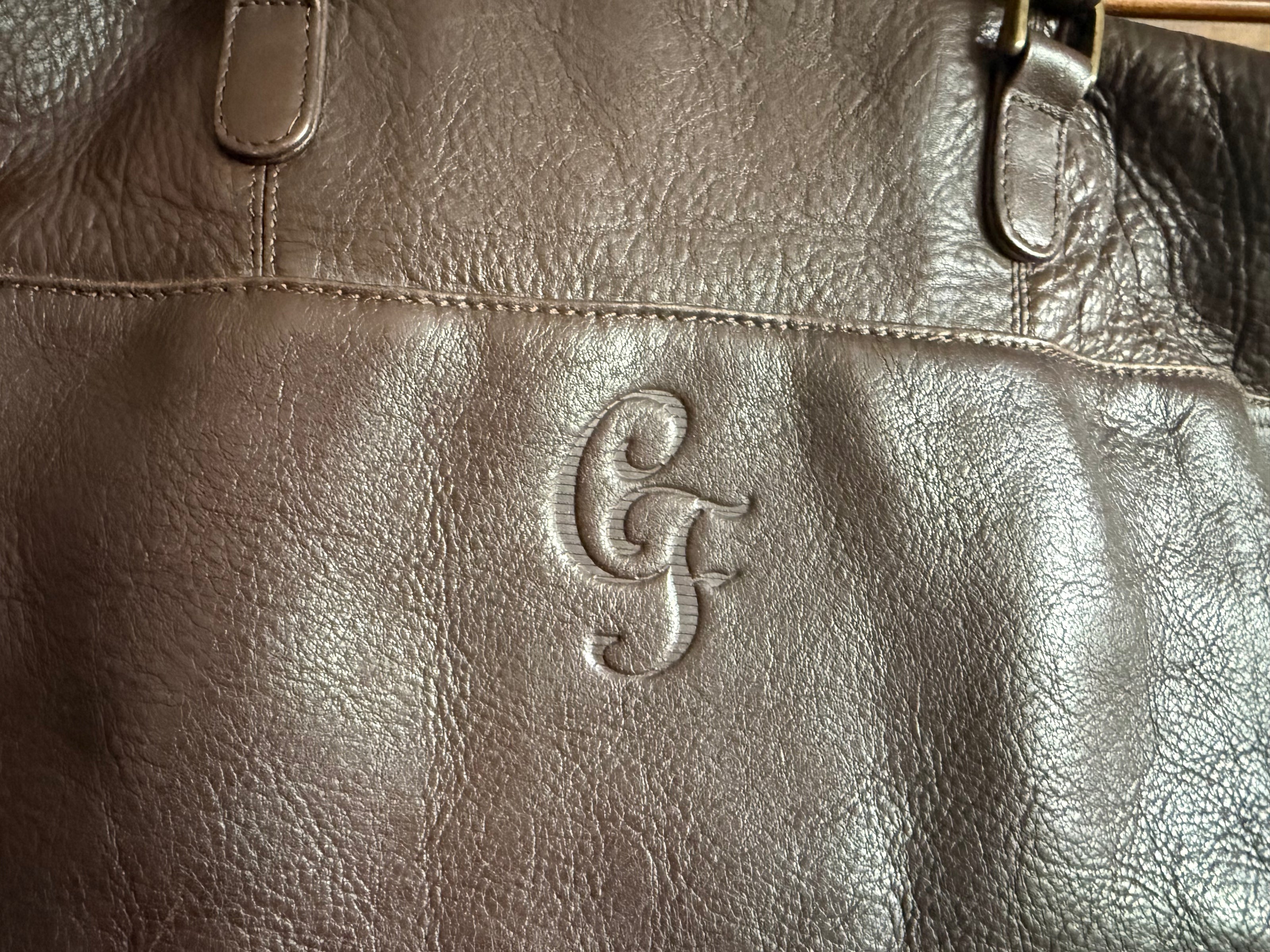 Claudio Ferrici leren shopper – donkerbruin