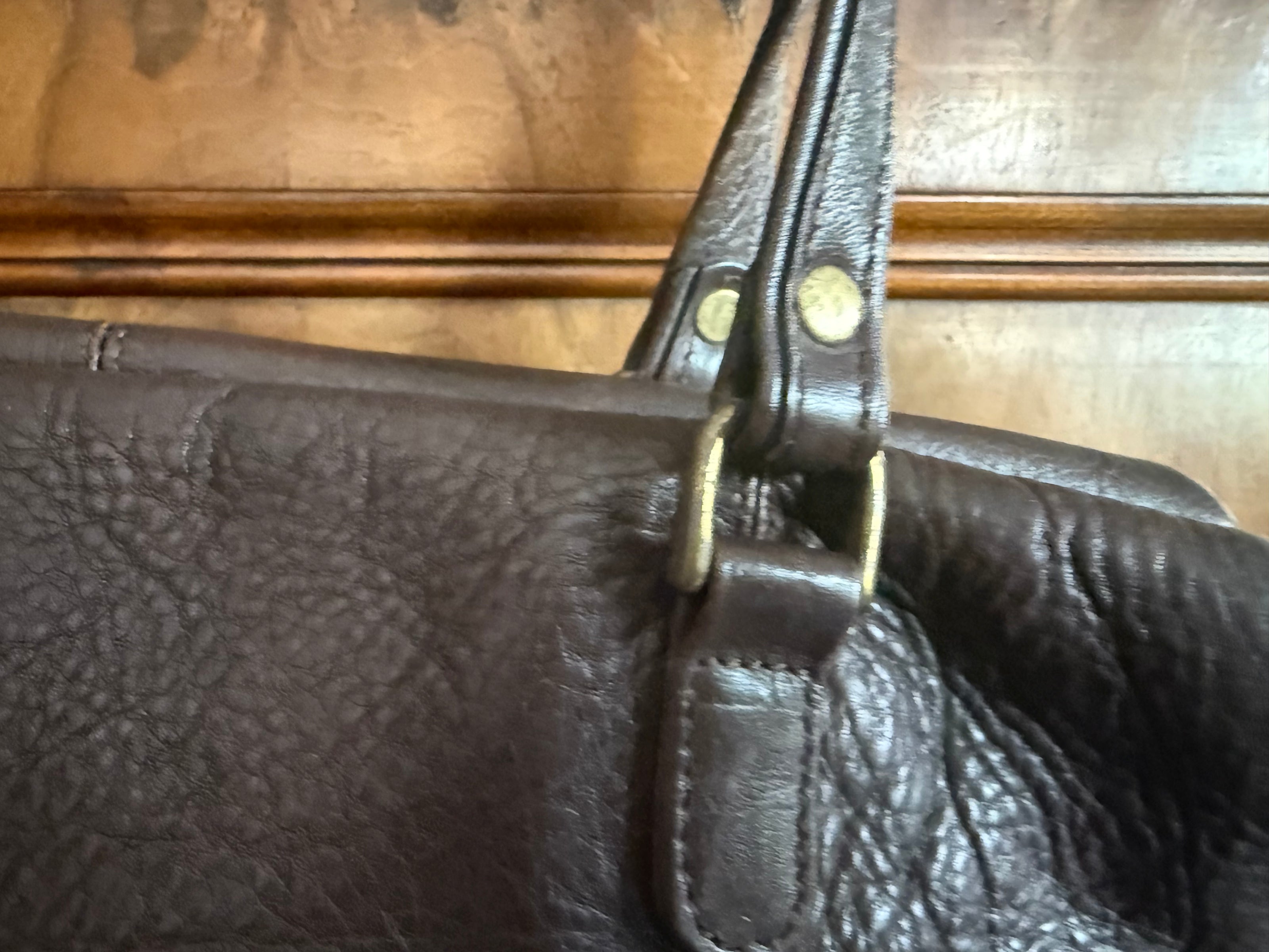Claudio Ferrici leren shopper – donkerbruin
