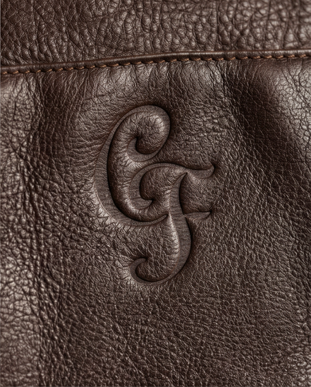 Claudio Ferrici leren shopper – donkerbruin
