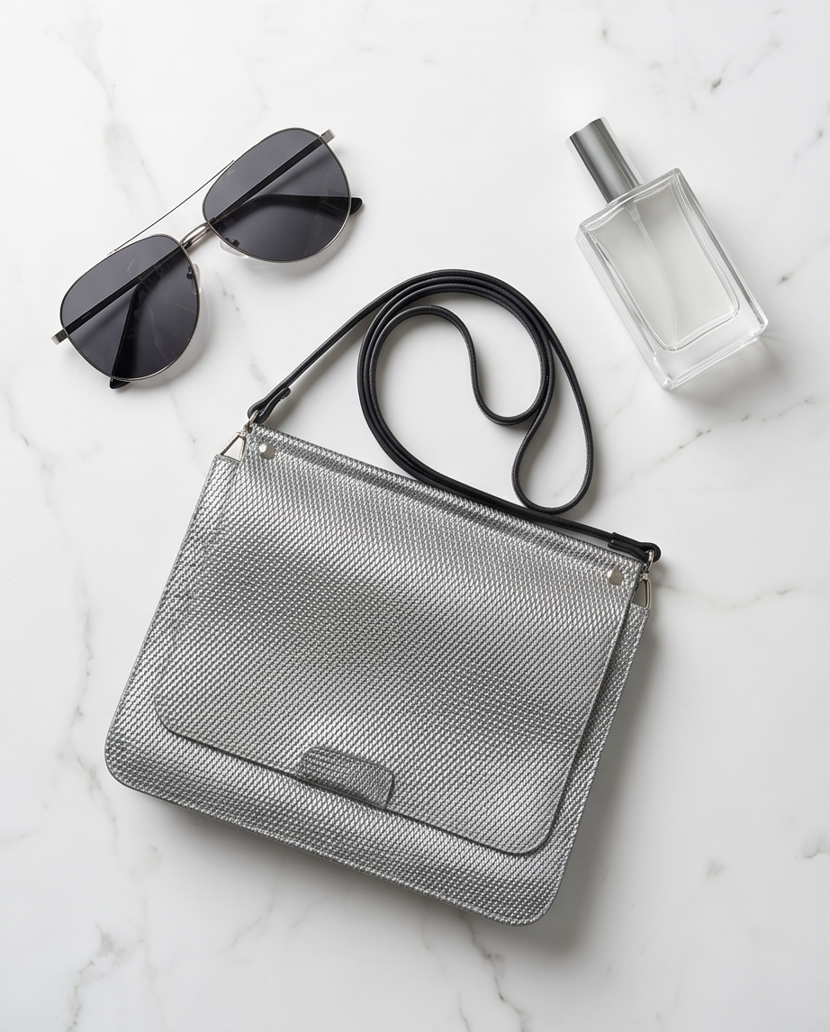GUM by Gianni Chiarini crossbodytas – zilvergrijs