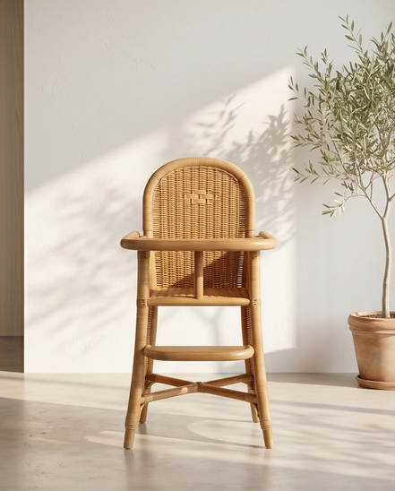 Charmante rotan kinderstoel