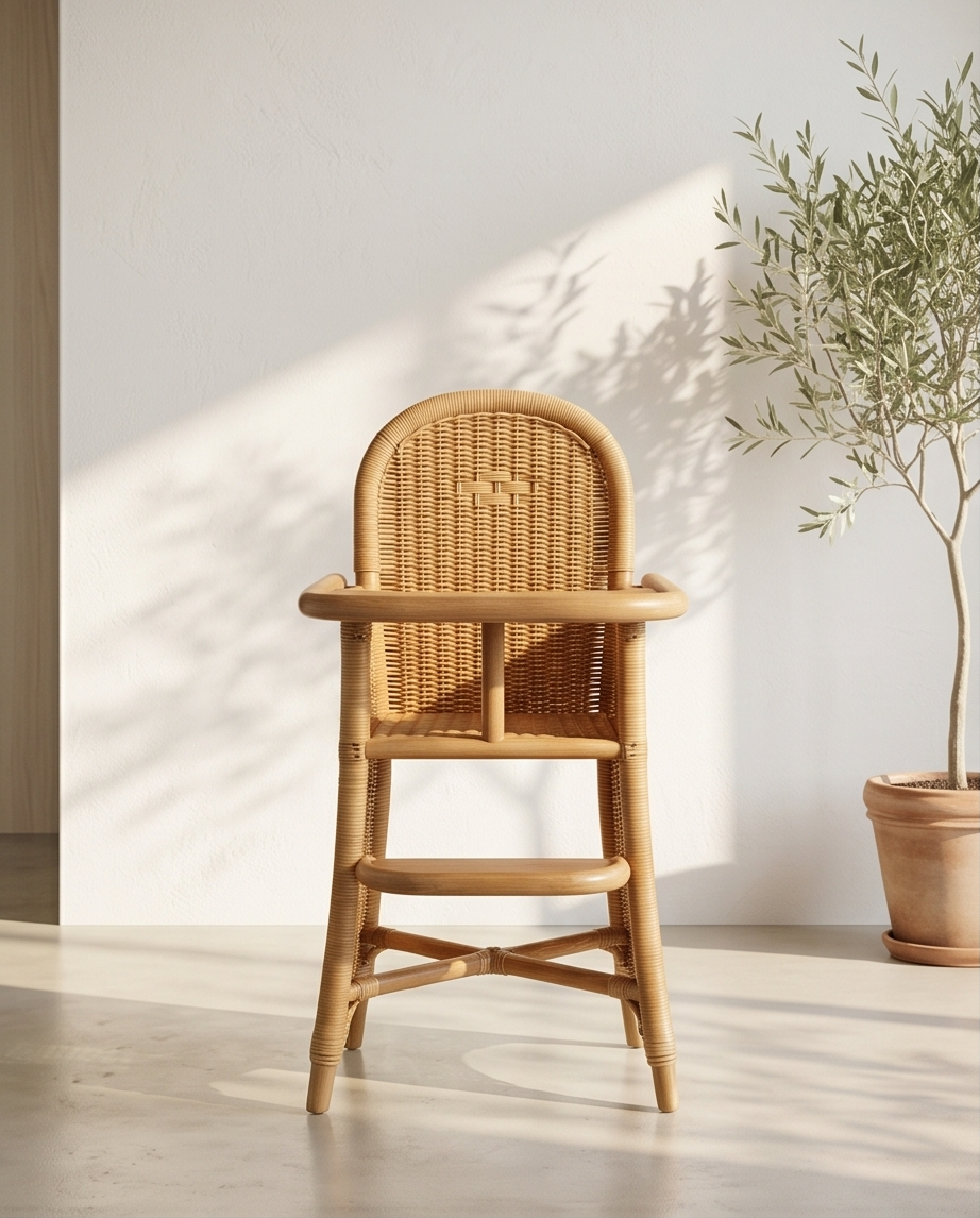 Charmante rotan kinderstoel