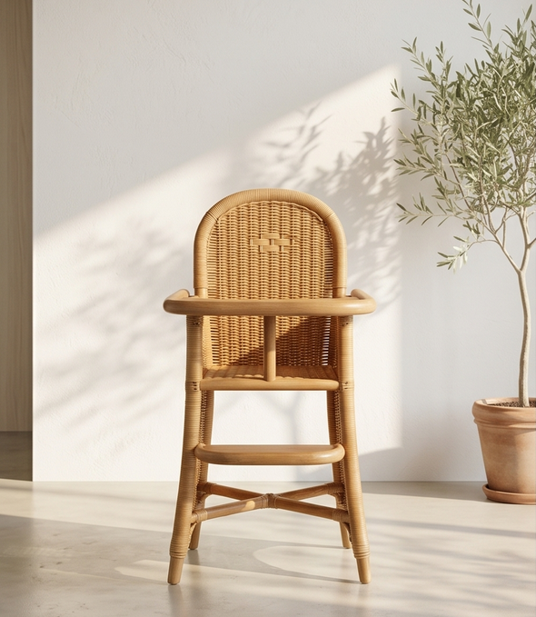 Charmante rotan kinderstoel