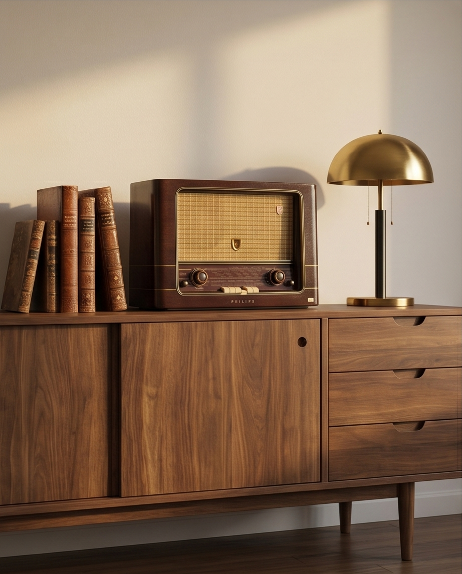 Vintage Philips buizenradio