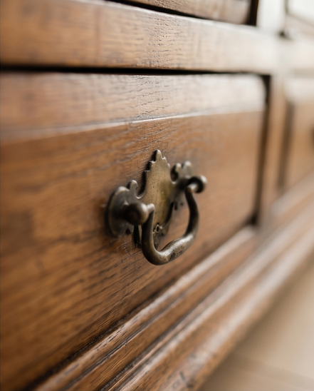 Vintage eiken dekenkist, halkast