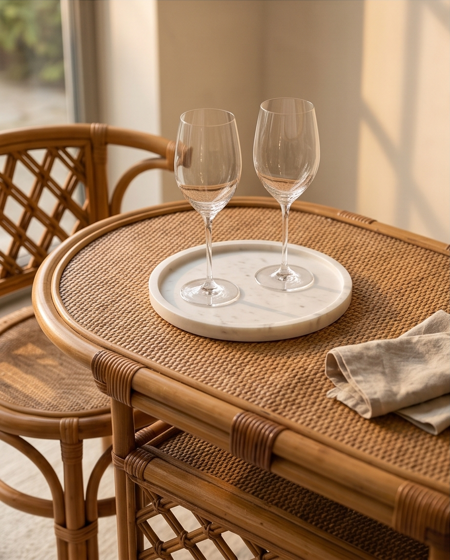 Rotan diningset