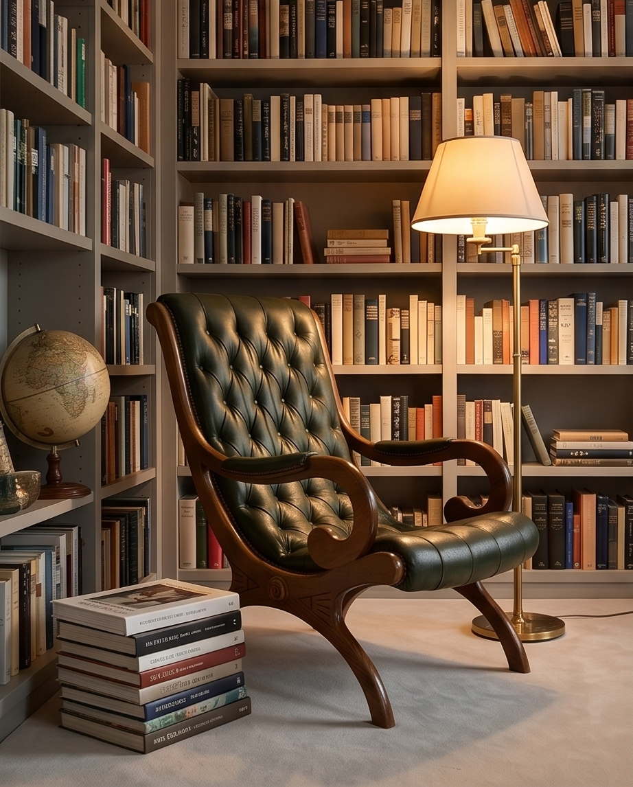 Vintage lounge fauteuil in groen leder