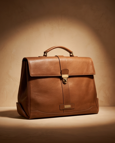 Vintage leren Picard aktetas