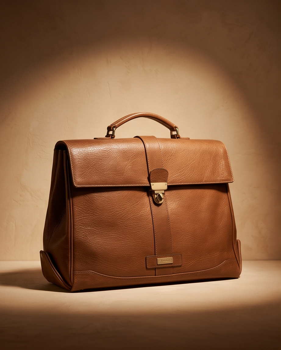 Vintage leren Picard aktetas