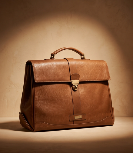 Vintage leren Picard aktetas