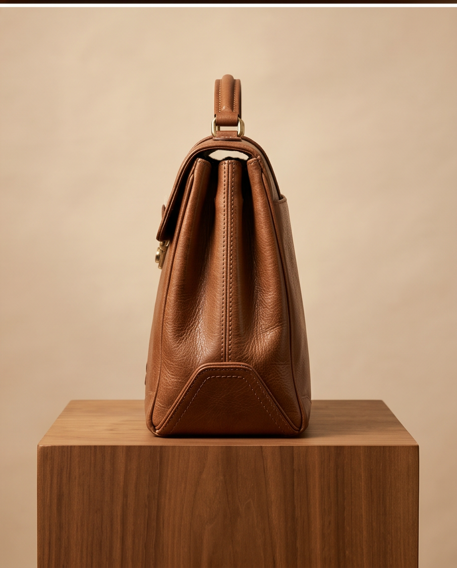 Vintage leren Picard aktetas