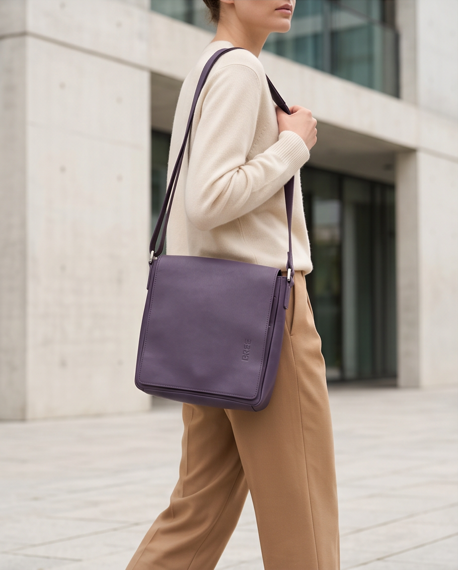 Bree leren crossbody tas