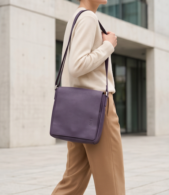 Bree leren crossbody tas