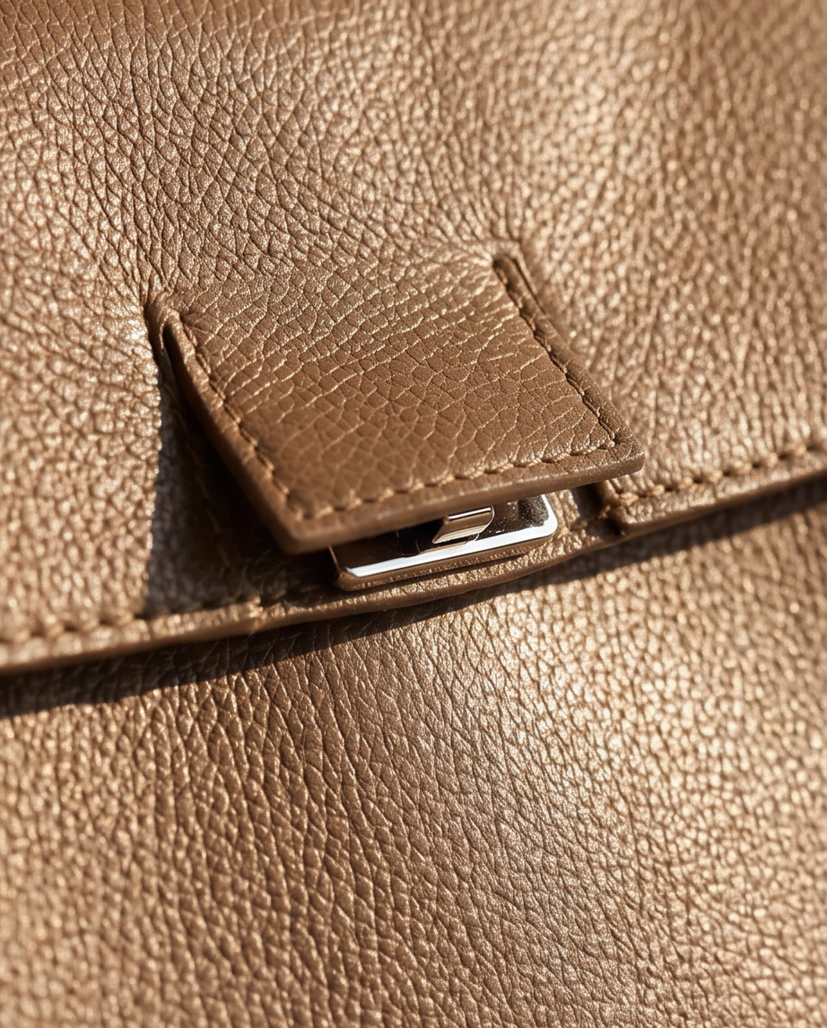 Tijdloze leren handtas