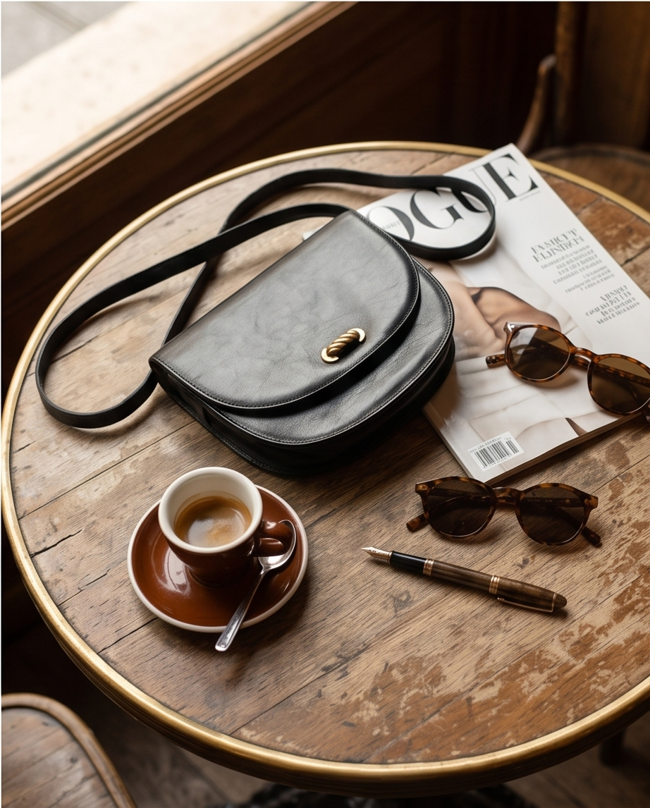 La Moda leren tas