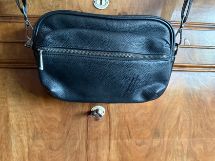 Malelions leren crossbodytas zwart