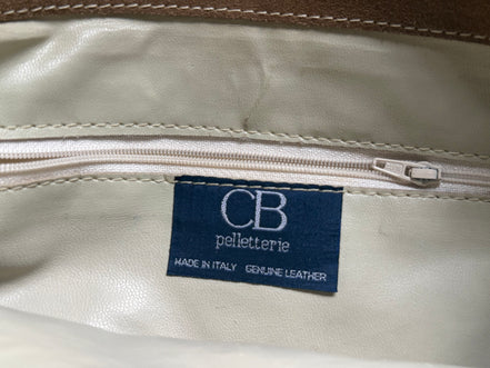 CB Pelletterie leren schoudertas – Made in Italy