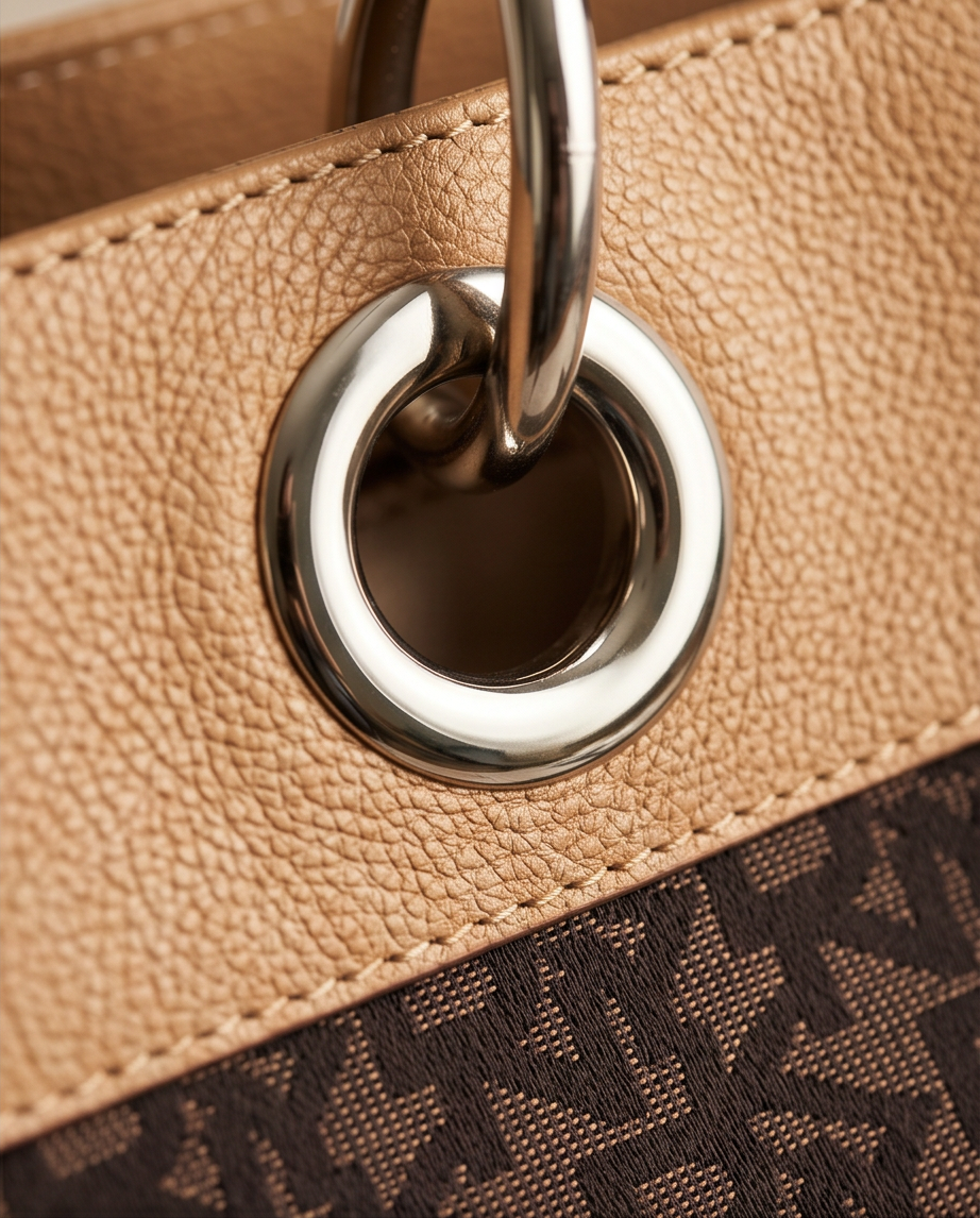 DKNY Monogram Shopper – Bruin/Beige
